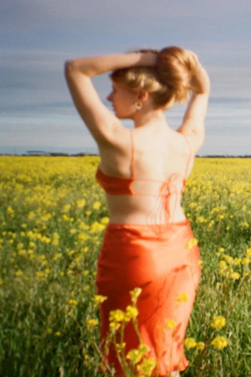 Lily Forbes - Delphine Bralette: Tangerine