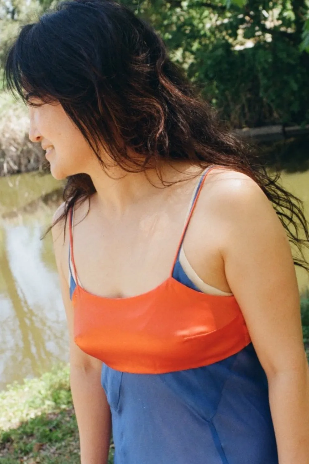 Lily Forbes - Delphine Bralette: Tangerine