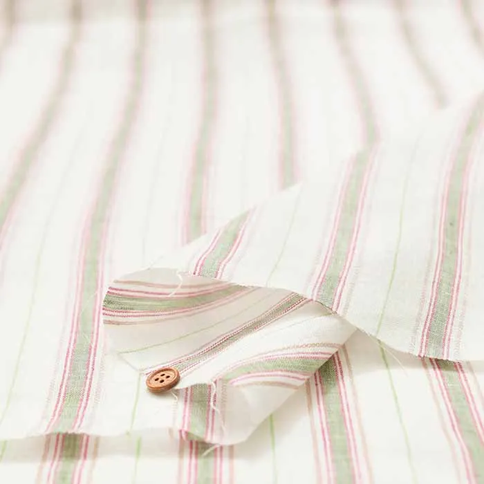 Linen 60/1 yarn-dyed fabric Stripe