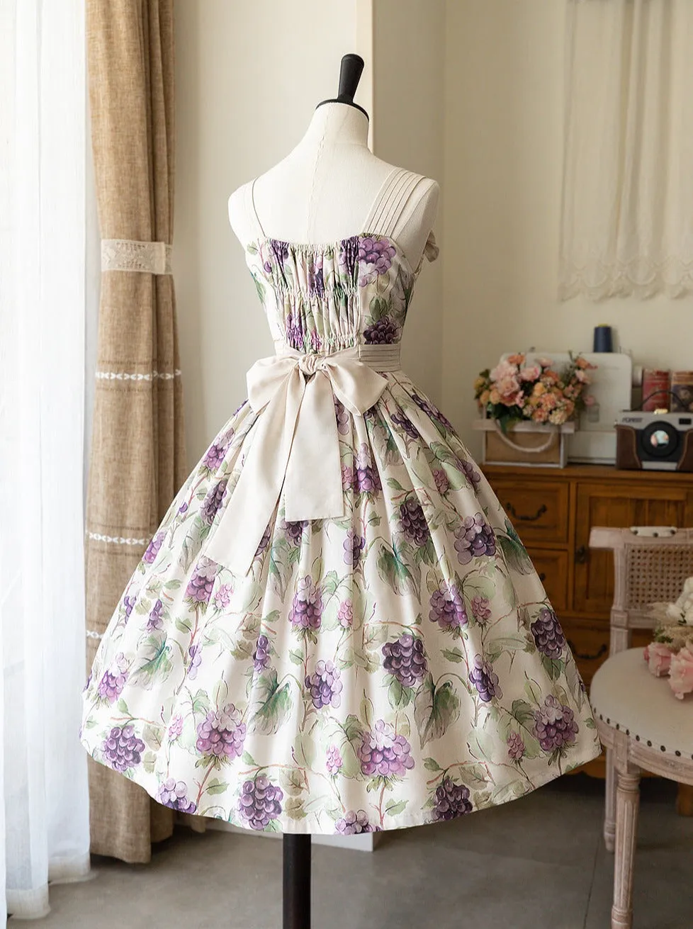 Lolita Flower Dress Retro