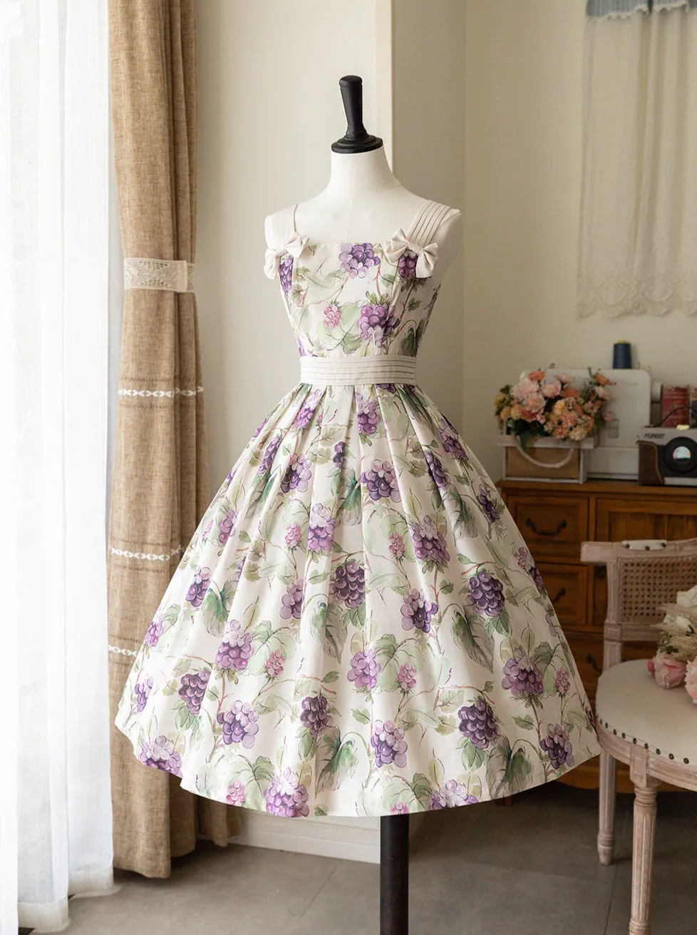 Lolita Flower Dress Retro