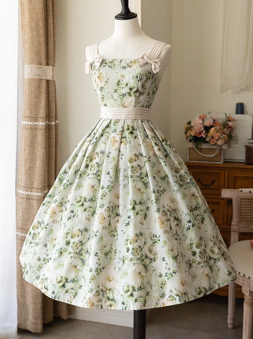 Lolita Flower Dress Retro