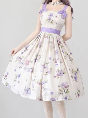 Lolita Flower Dress Retro