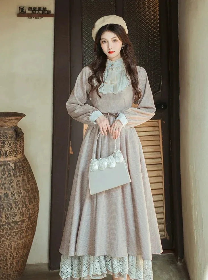 Long Girly Dress Retro