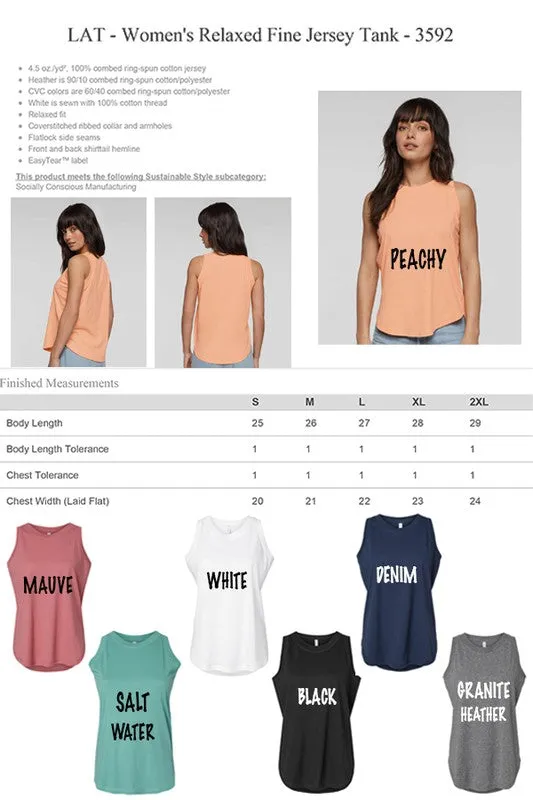 Mama Life Block Muscle Tank Top