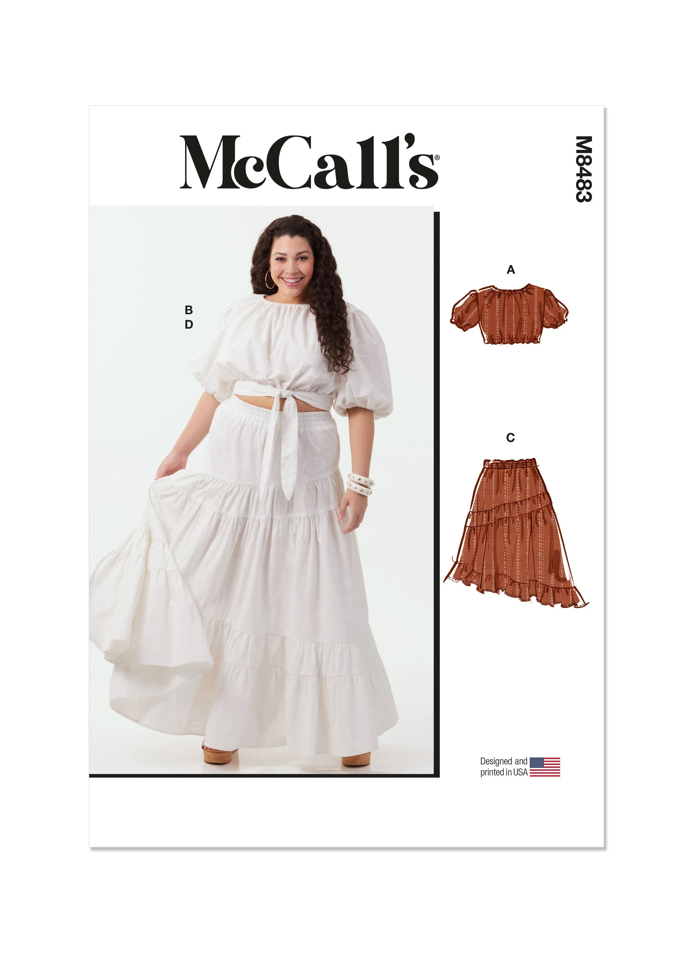 McCall's Pattern M8483 Women's Tops and Skirts