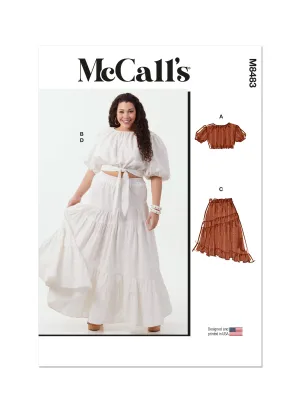 McCall's Pattern M8483 Women's Tops and Skirts