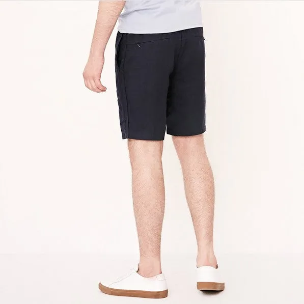 Men's Summer Linen Breathable Elastic Waist Shorts