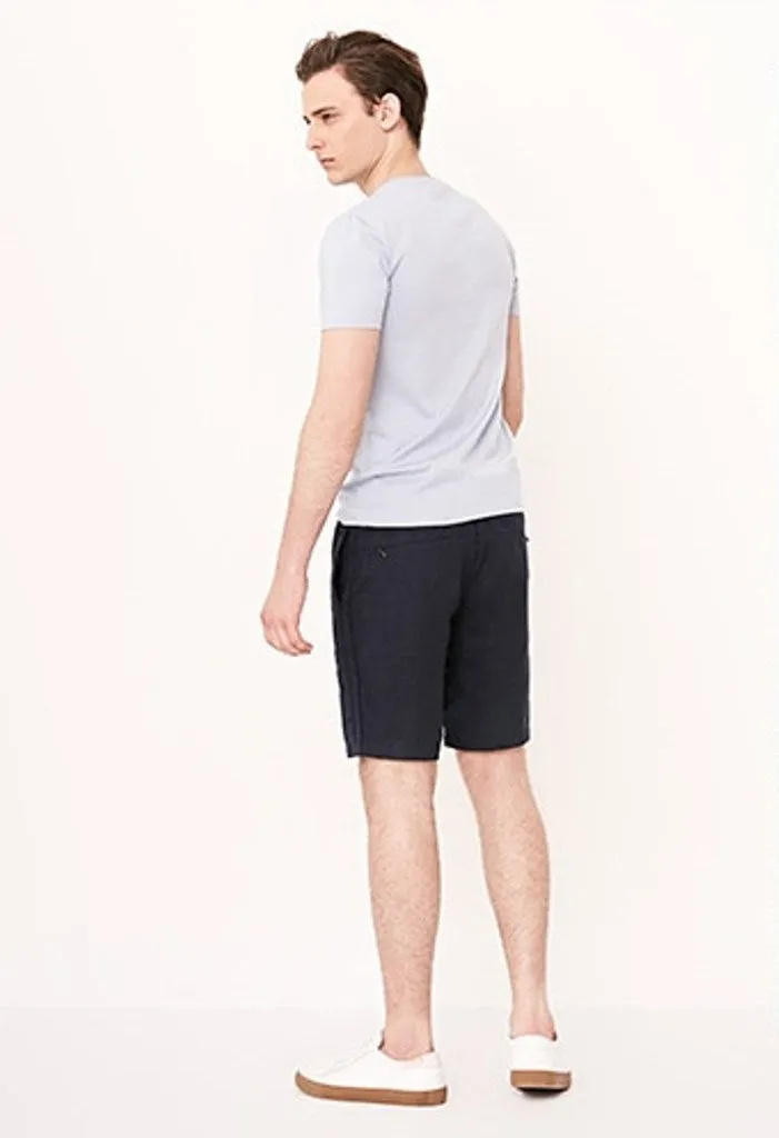 Men's Summer Linen Breathable Elastic Waist Shorts