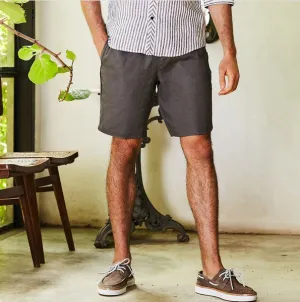 Men's Summer Linen Breathable Elastic Waist Shorts