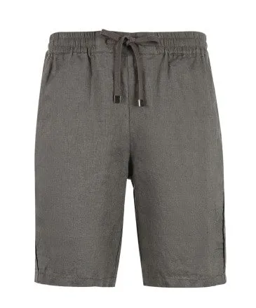 Men's Summer Linen Breathable Elastic Waist Shorts