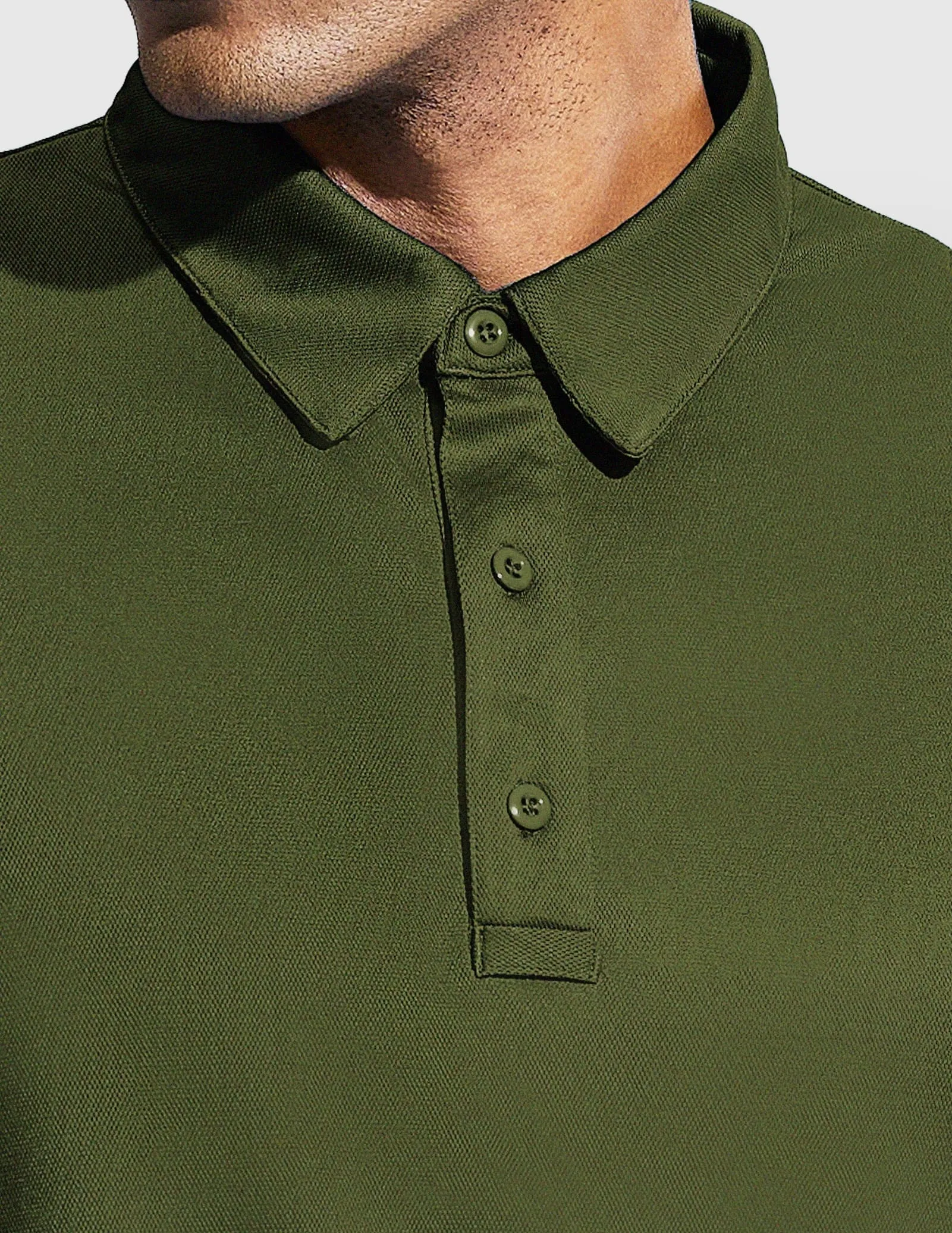 Men's Tactical Polo Shirts Outdoor Performance Collared Shirt