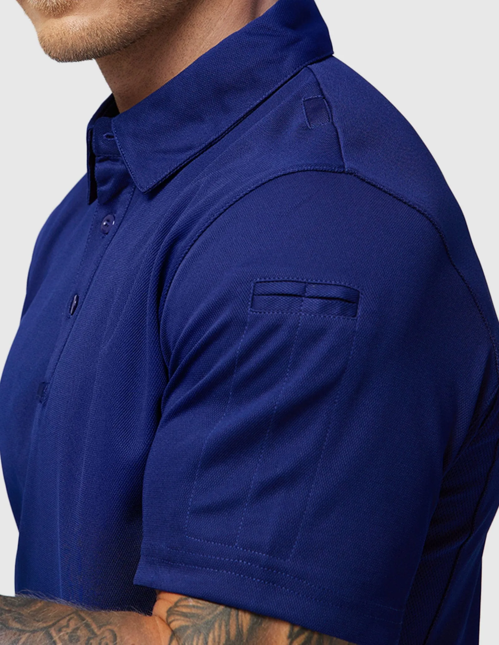 Men's Tactical Polo Shirts Outdoor Performance Collared Shirt