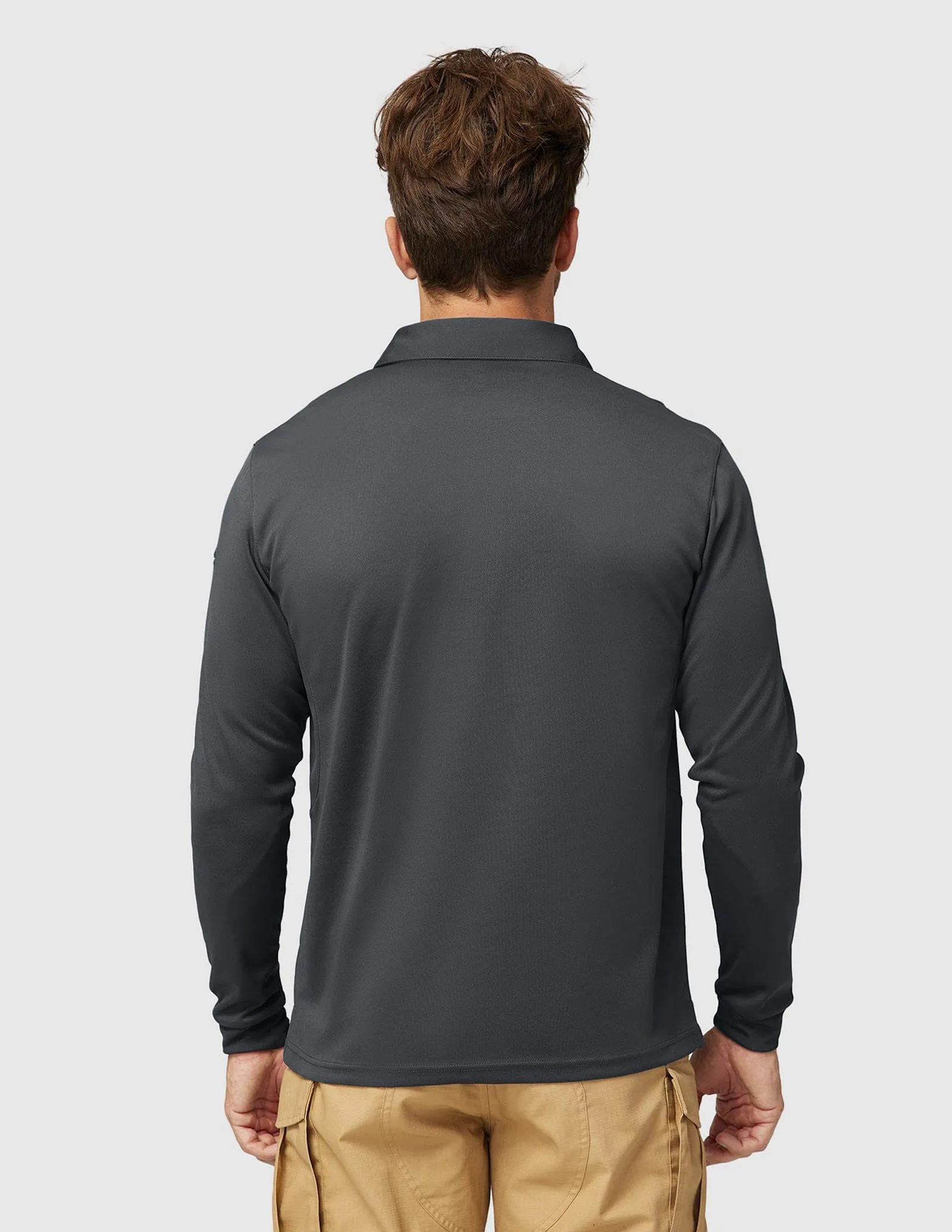 Men's Tactical Polo Shirts Outdoor Performance Collared Shirt