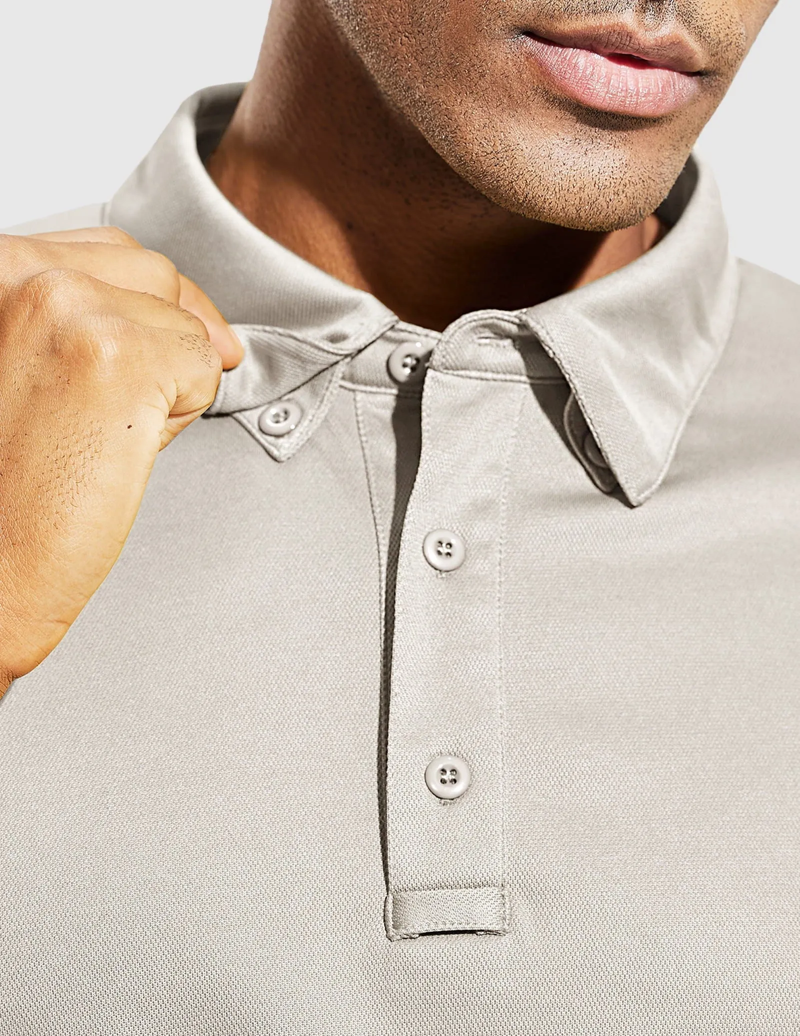 Men's Tactical Polo Shirts Outdoor Performance Collared Shirt
