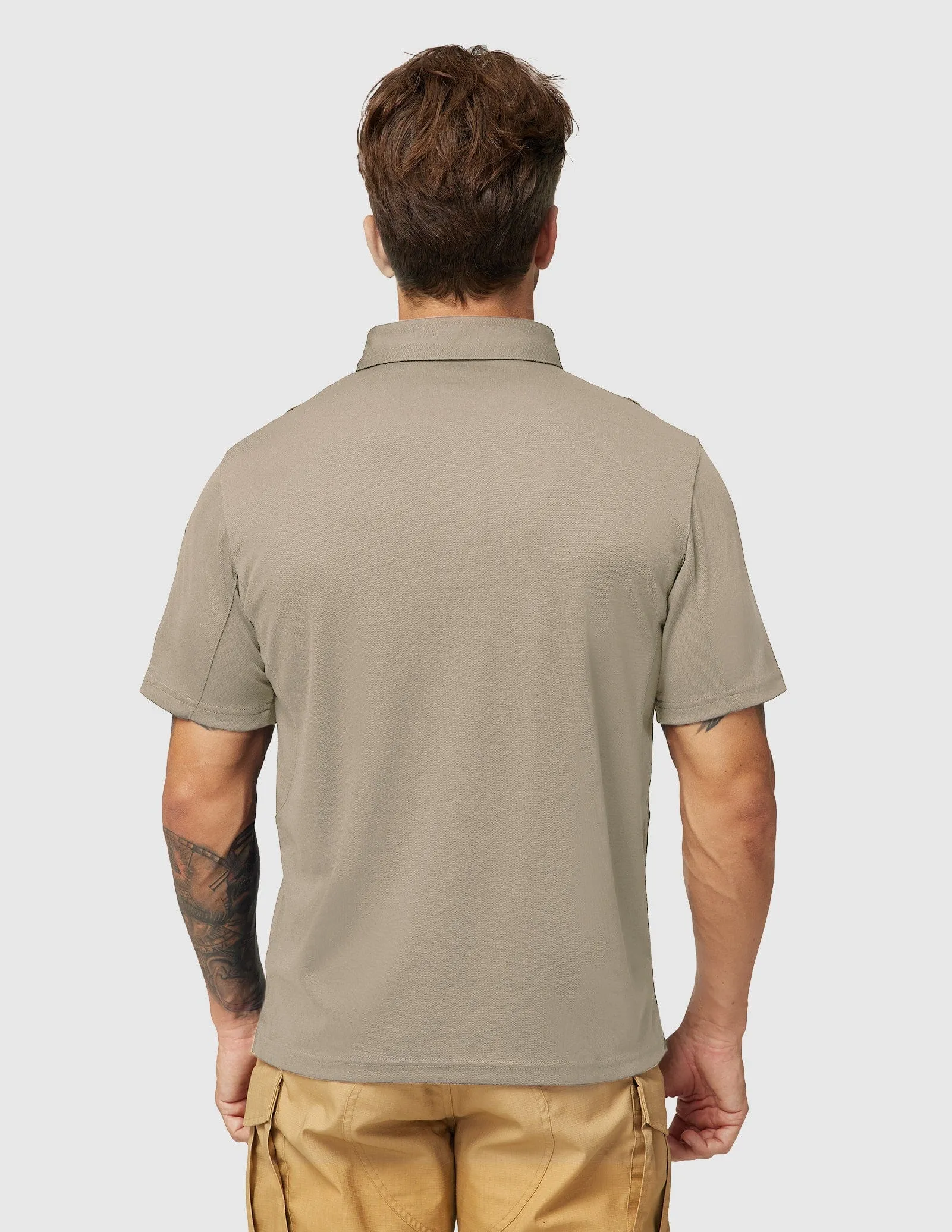 Men's Tactical Polo Shirts Outdoor Performance Collared Shirt