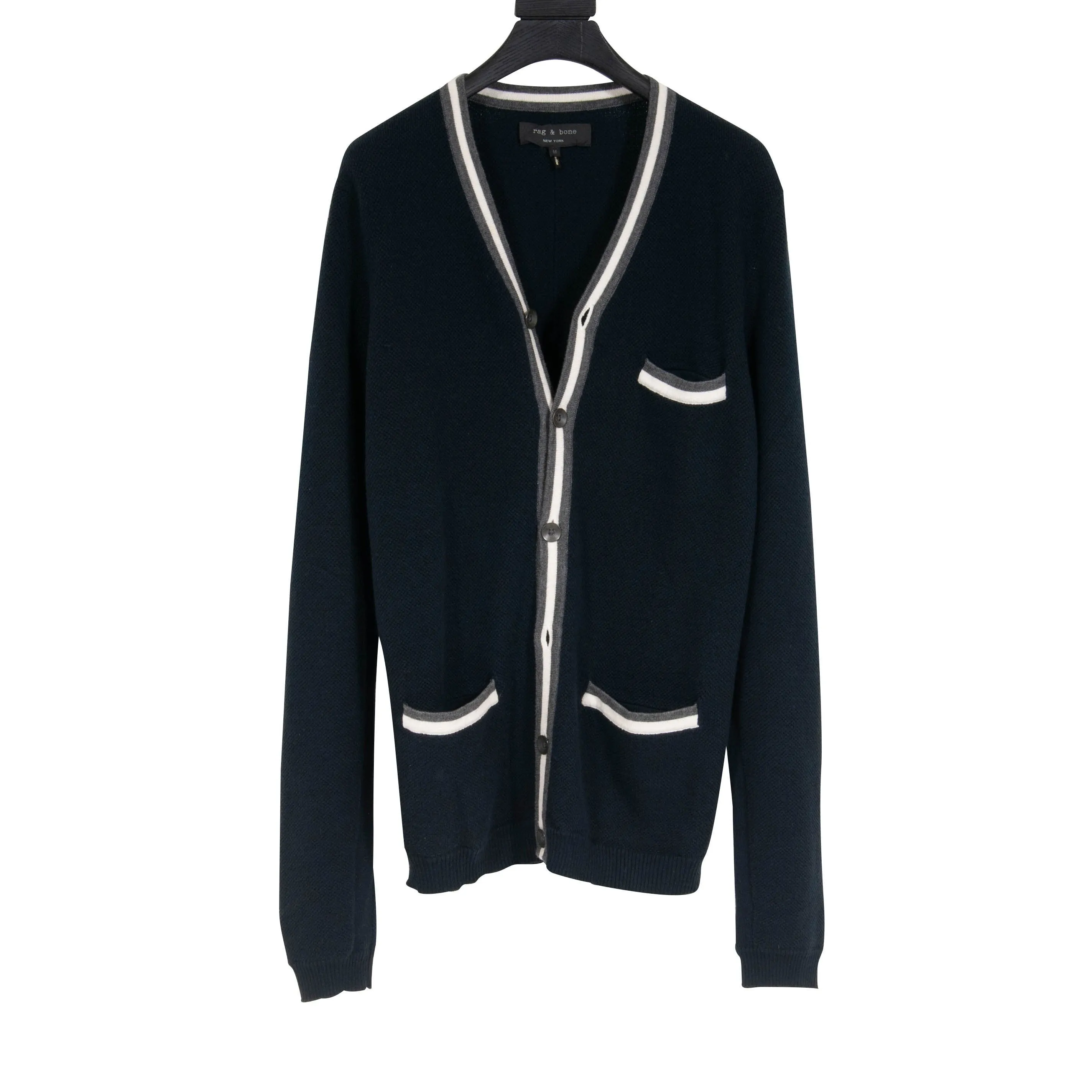 Multicolor Trimmed Cardigan