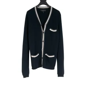 Multicolor Trimmed Cardigan