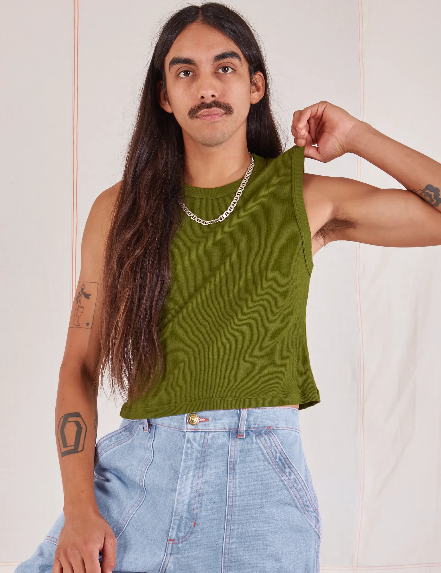 Muscle Tee - Summer Olive