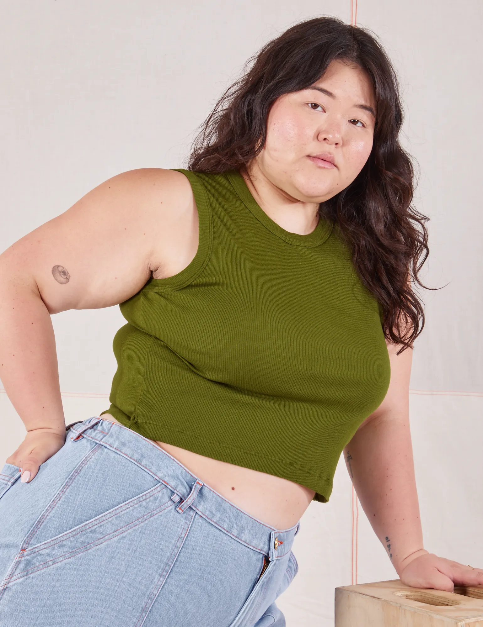 Muscle Tee - Summer Olive