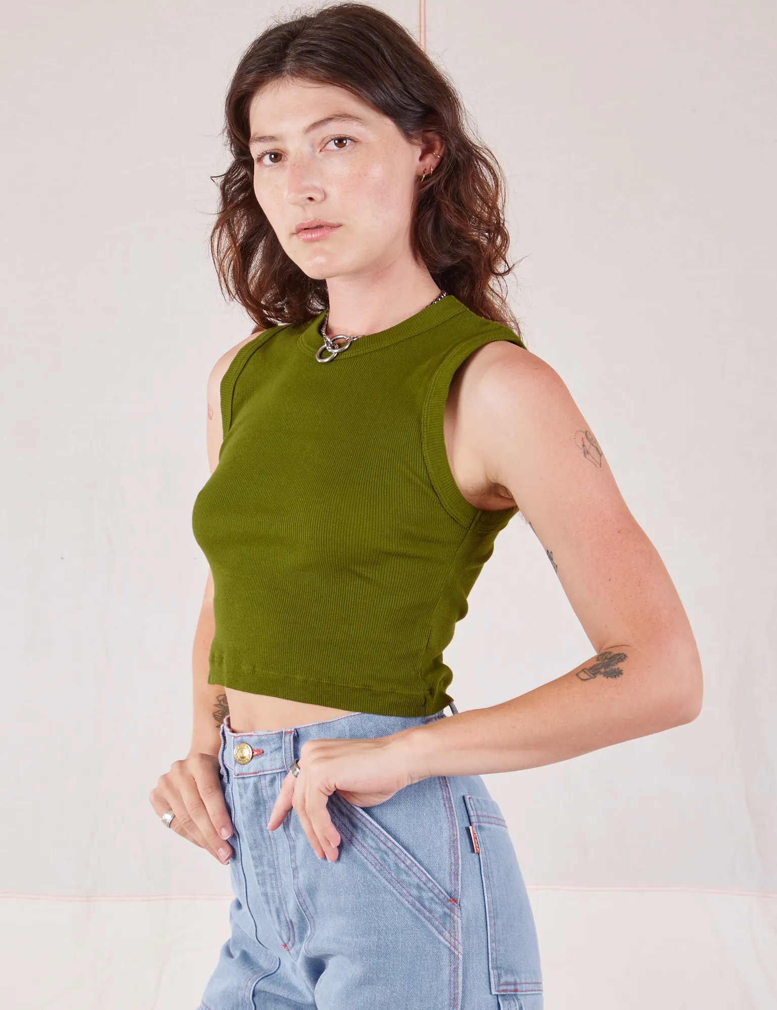 Muscle Tee - Summer Olive