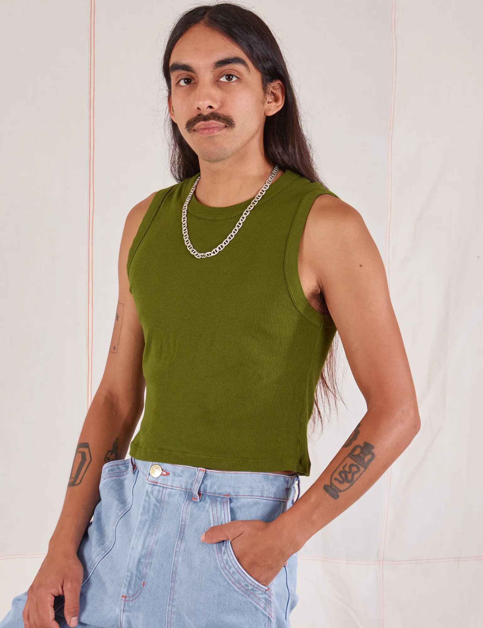 Muscle Tee - Summer Olive