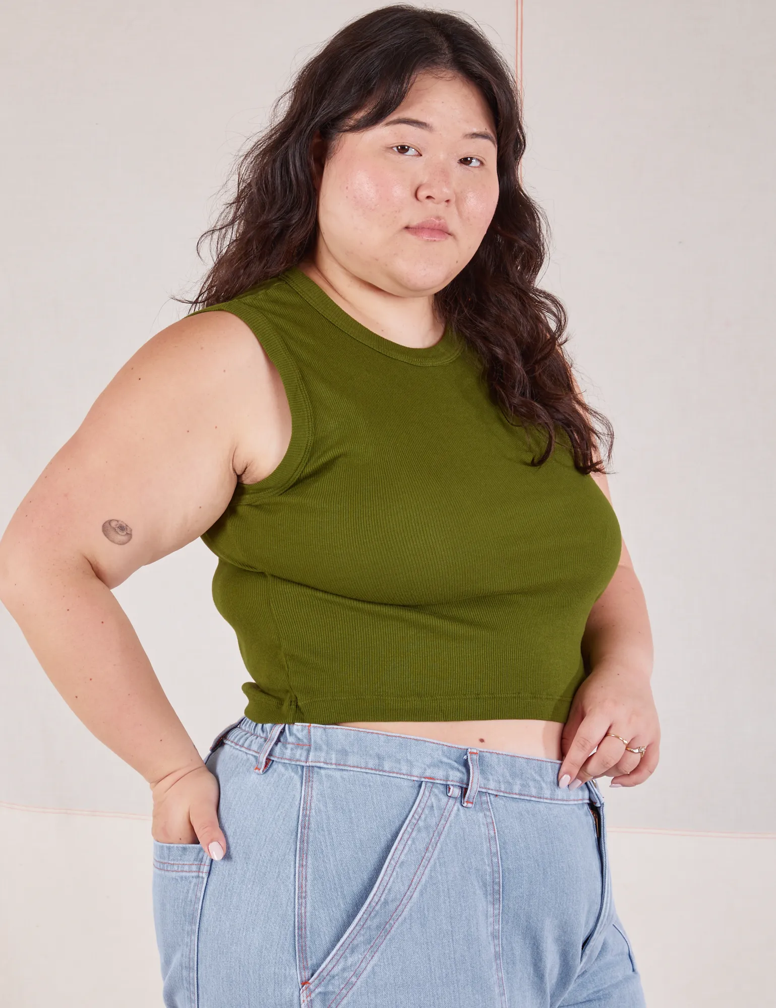 Muscle Tee - Summer Olive