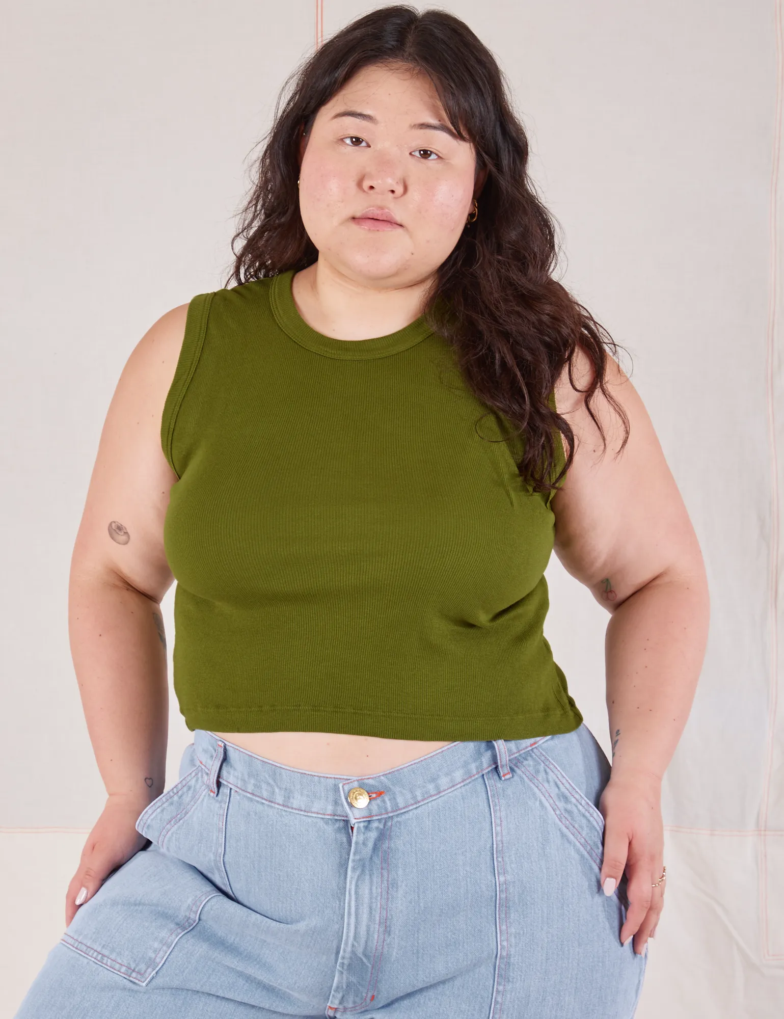 Muscle Tee - Summer Olive