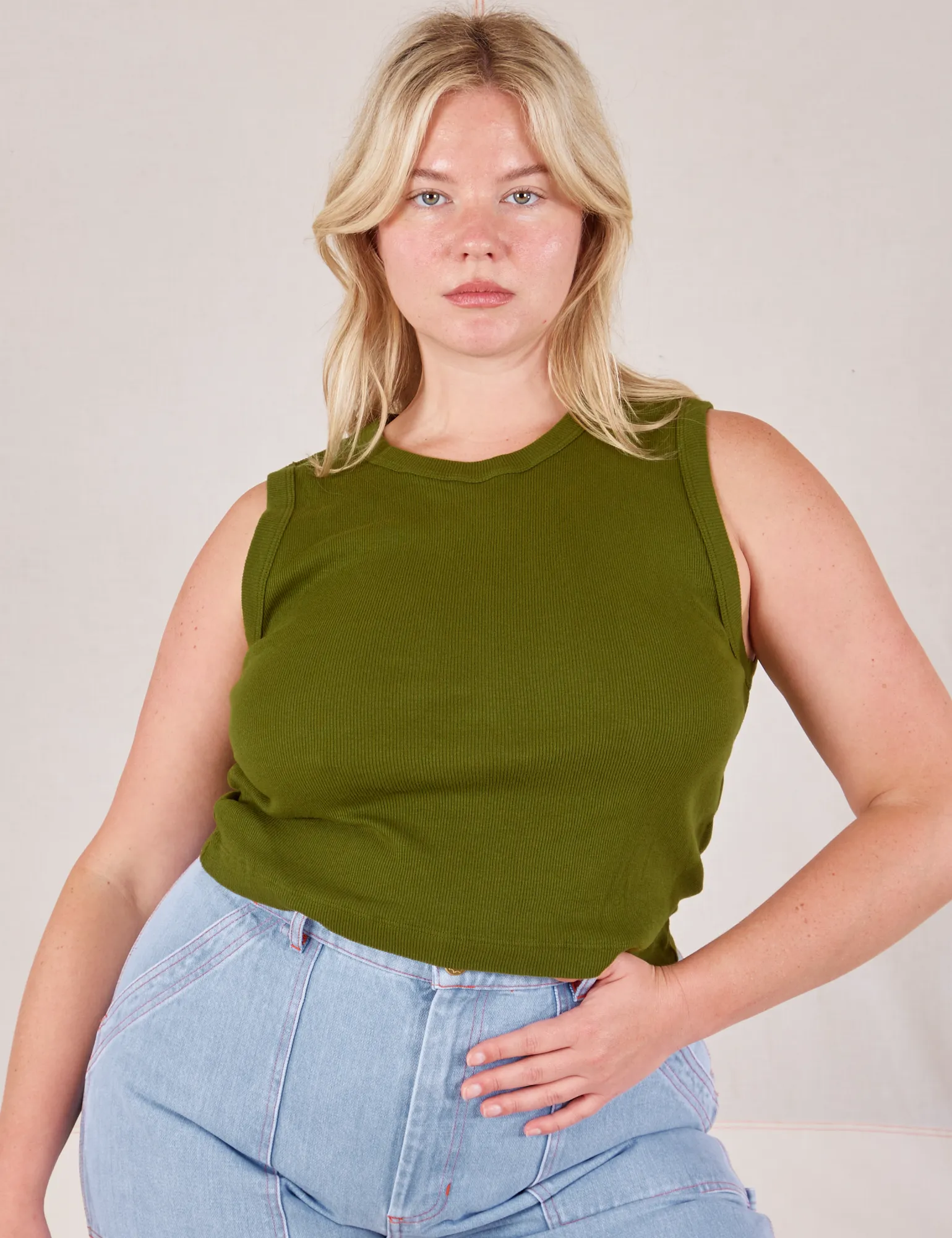 Muscle Tee - Summer Olive
