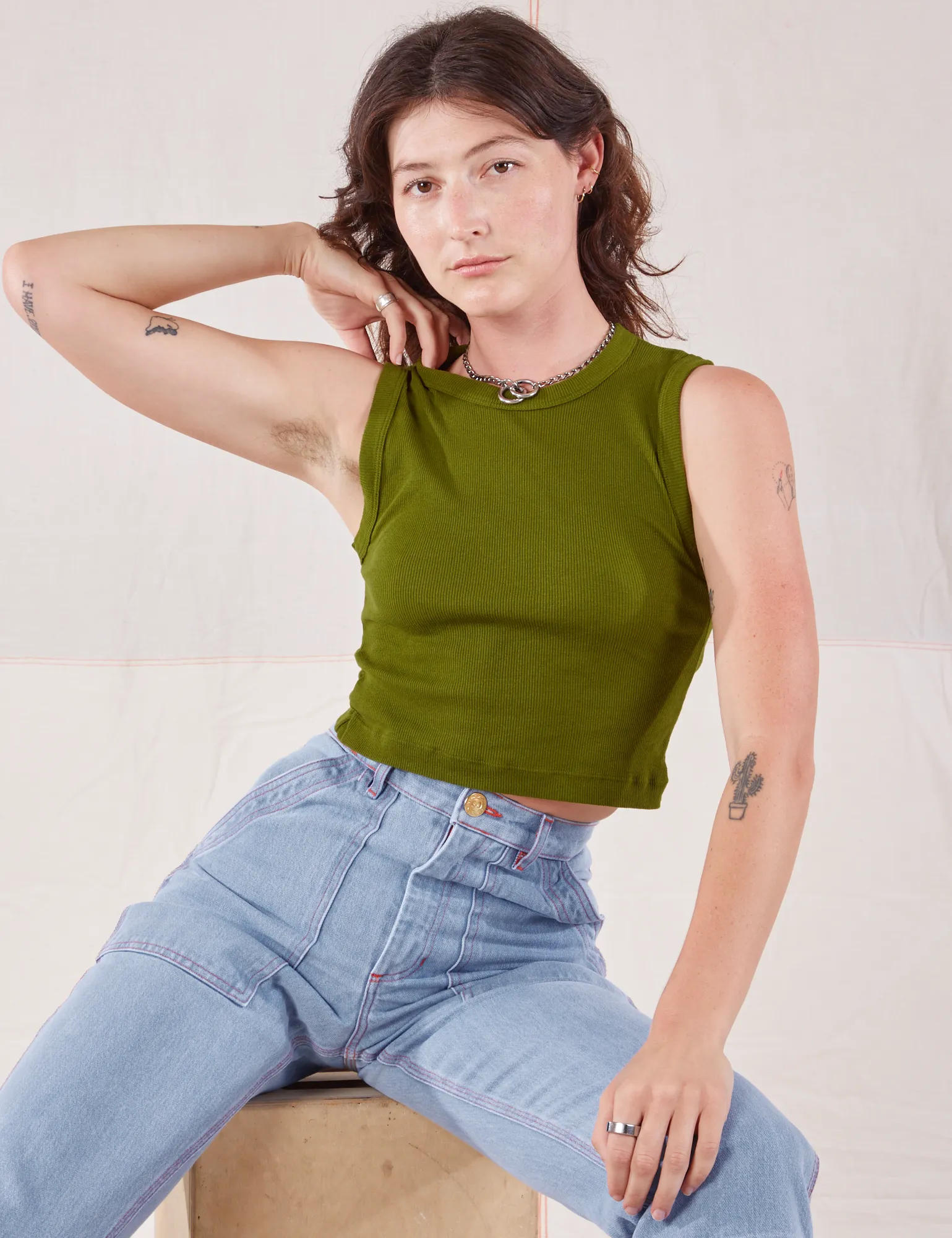 Muscle Tee - Summer Olive