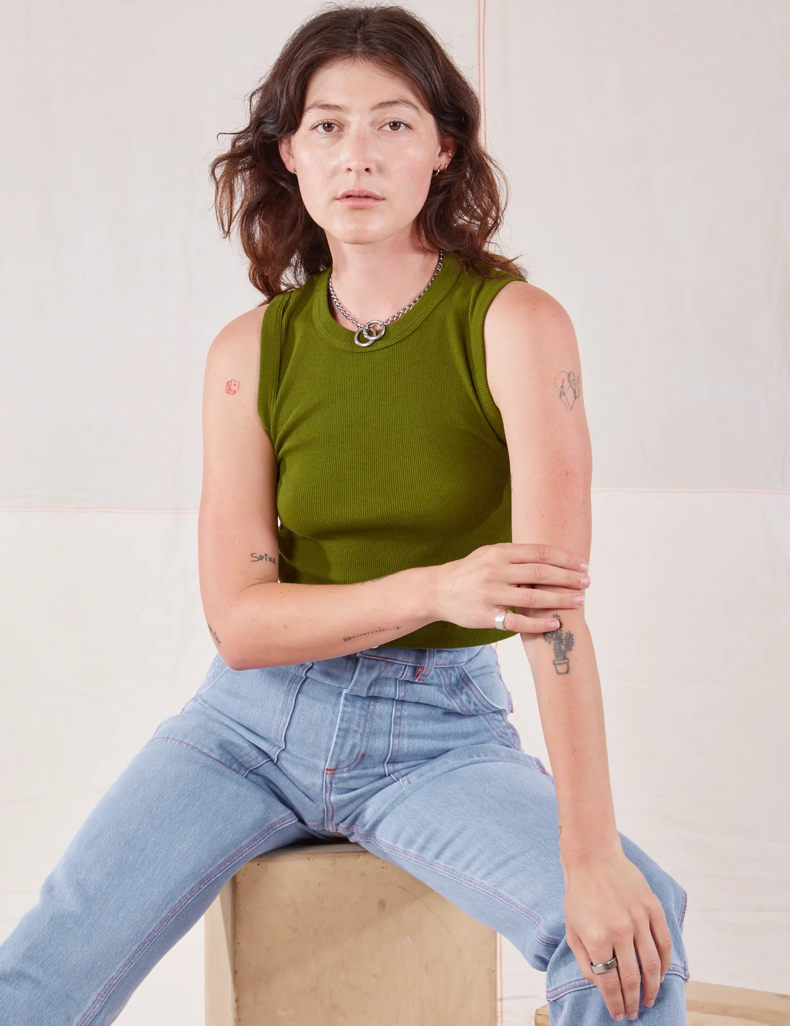 Muscle Tee - Summer Olive