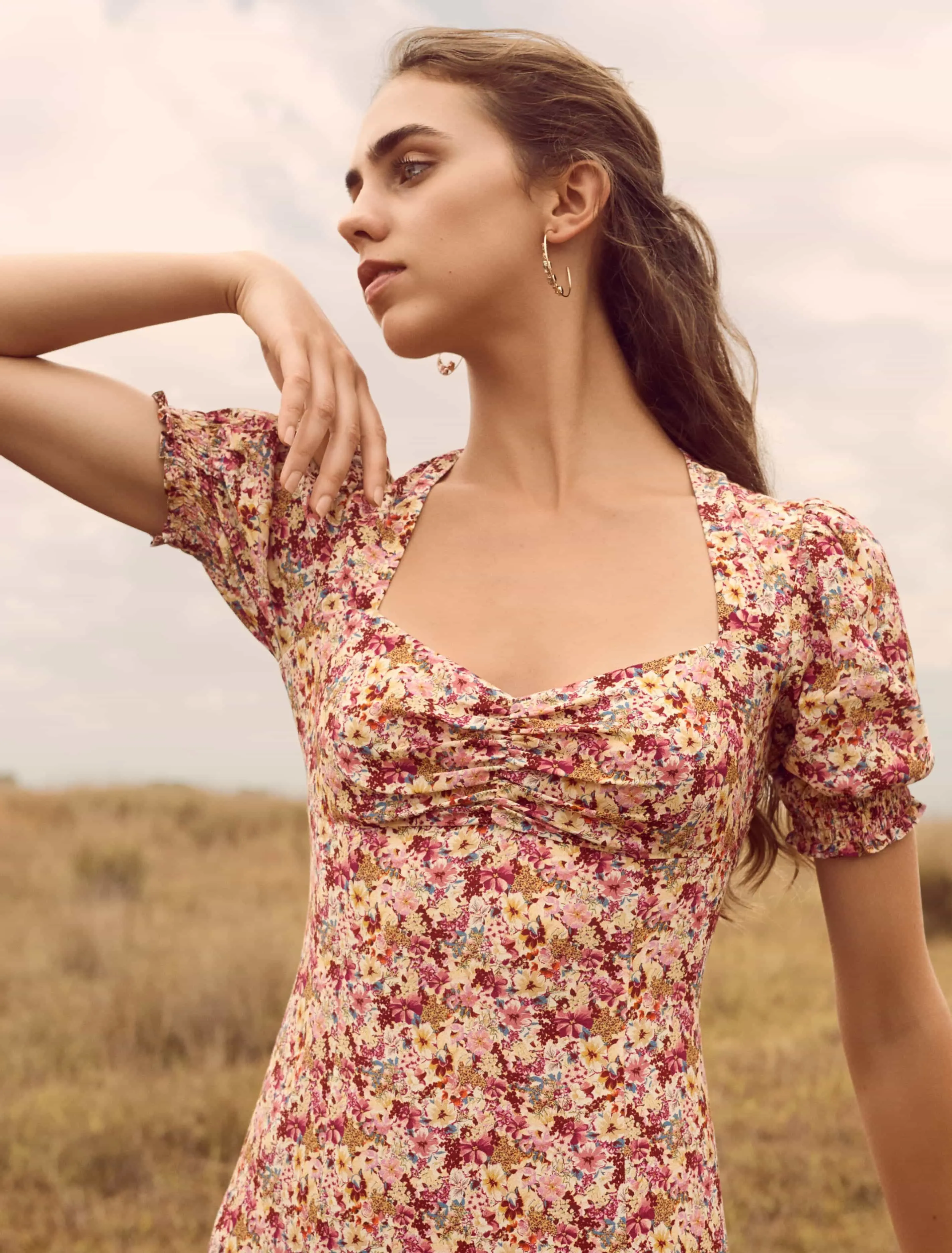 Nadine Short Sleeve Midi Dress