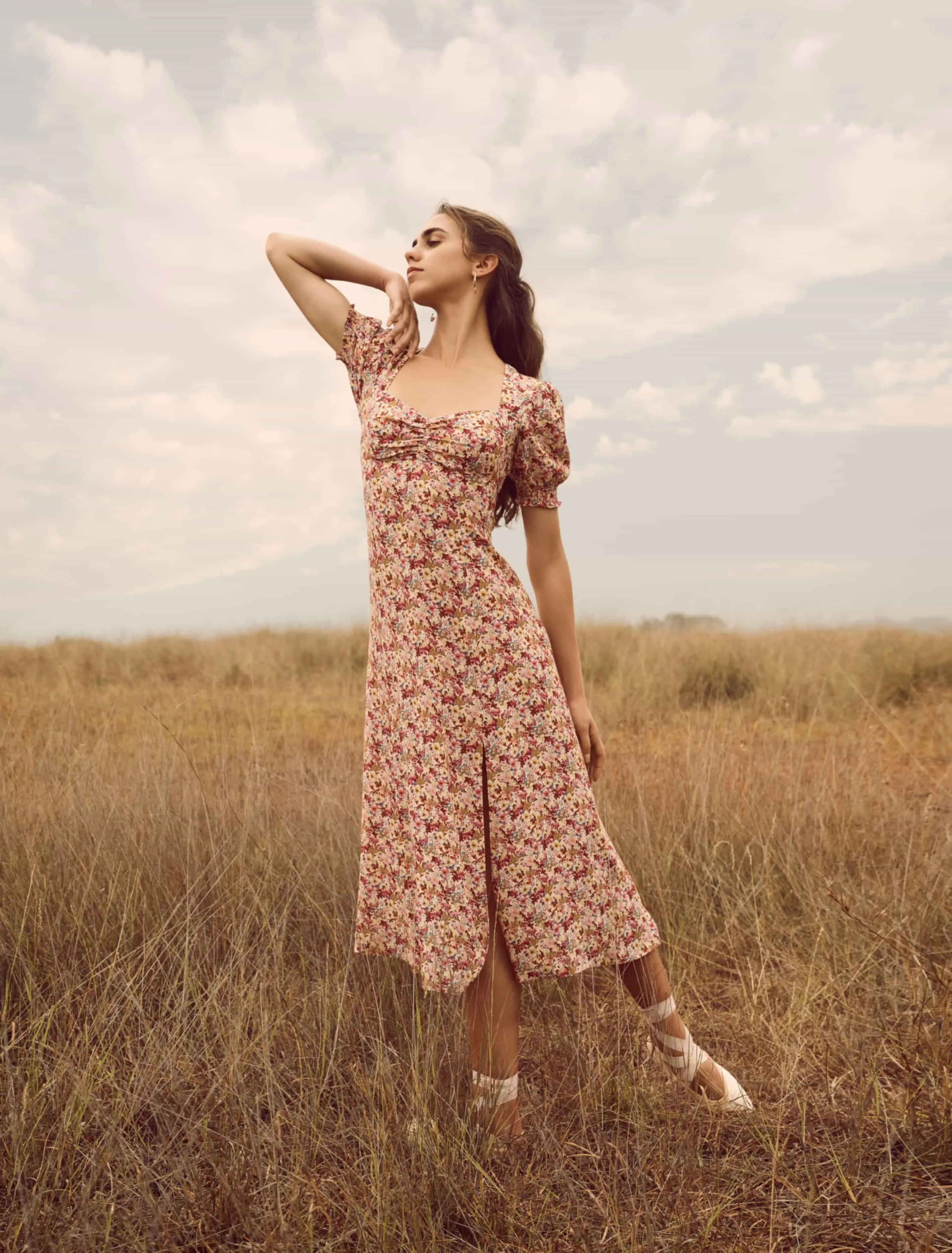 Nadine Short Sleeve Midi Dress