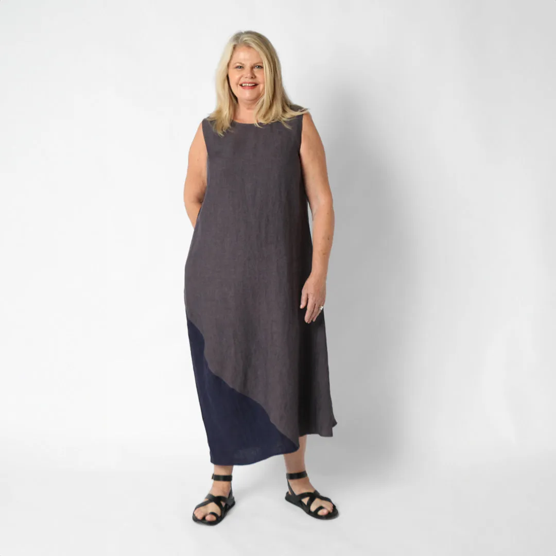 Newford Gunmetal Washed Linen