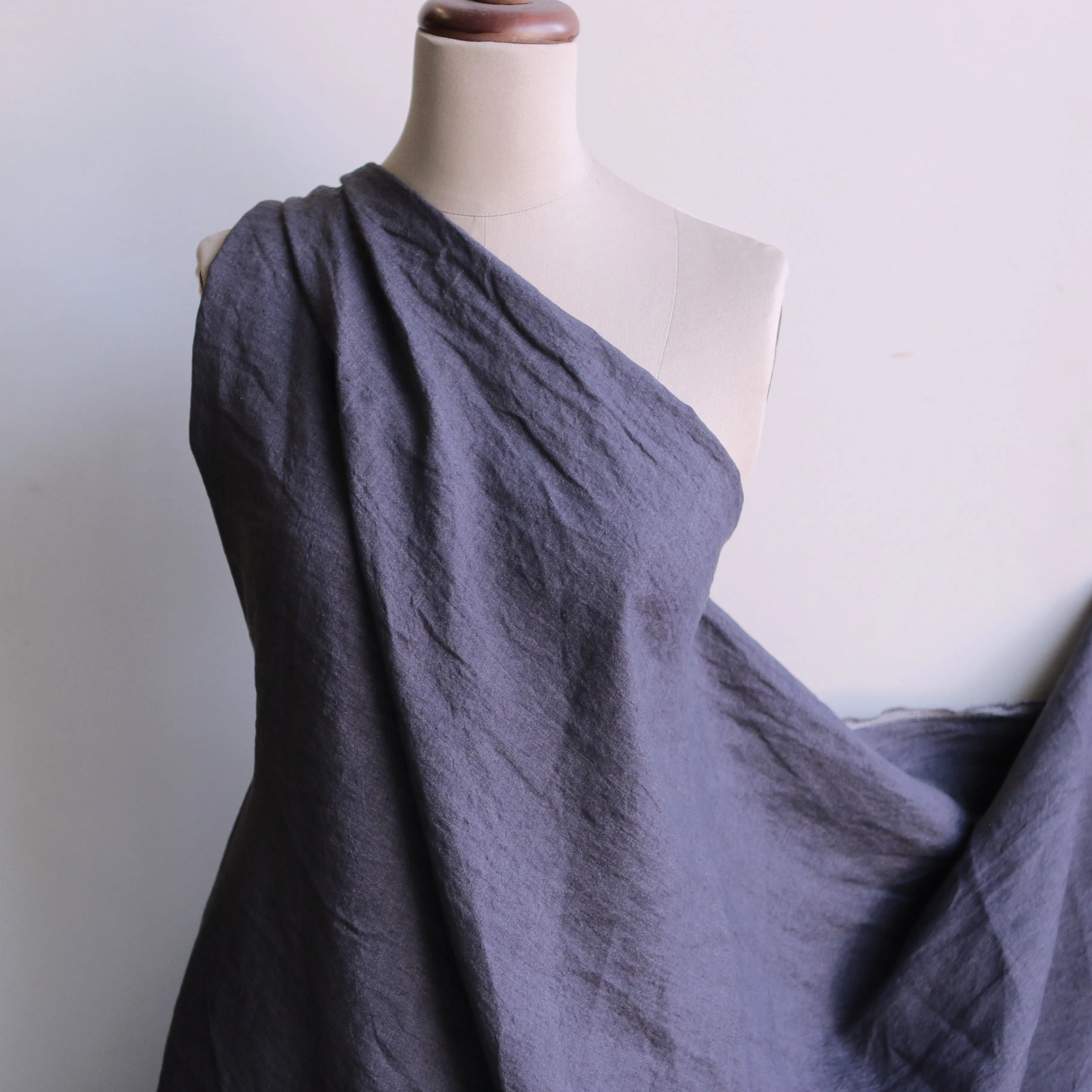 Newford Gunmetal Washed Linen