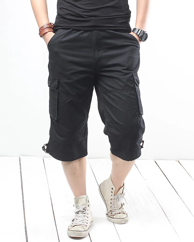 Oversize Long Camo Cargo Shorts