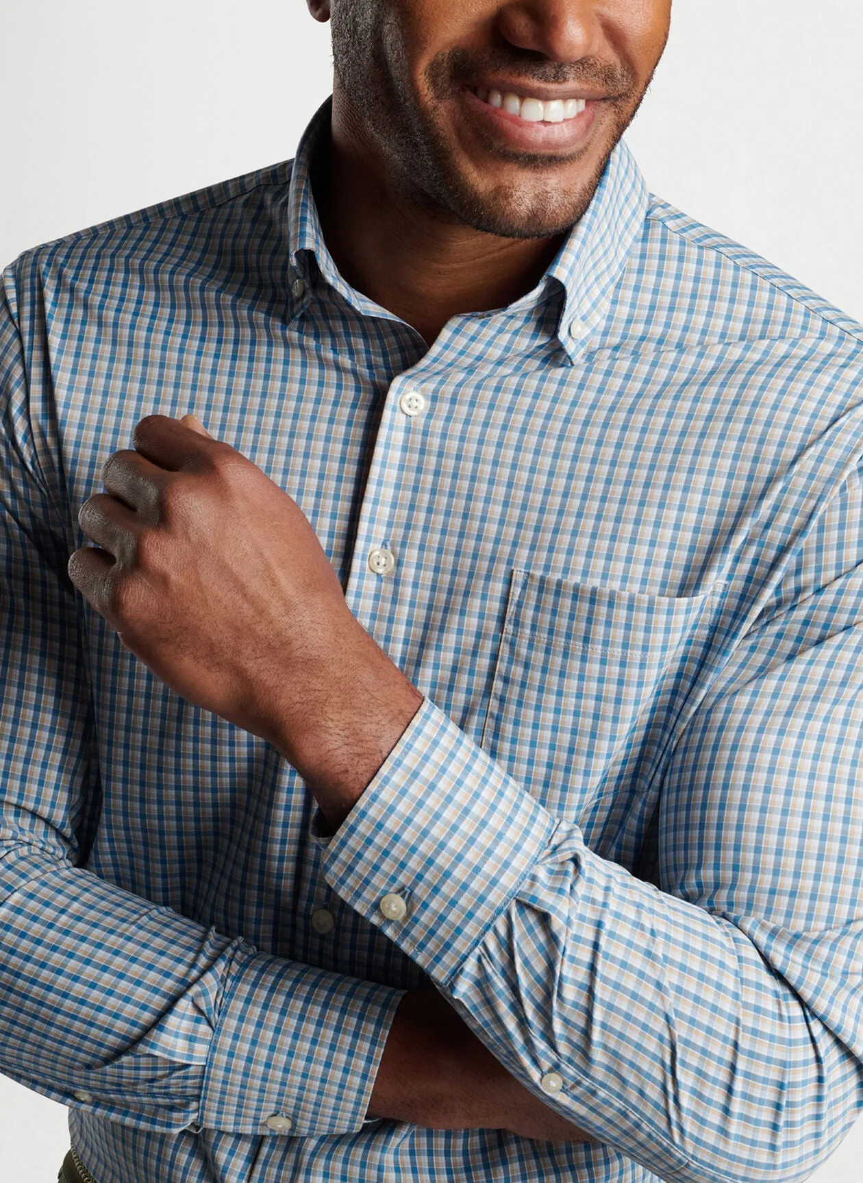 Peter Millar Ashbury Poplin Sport Shirt