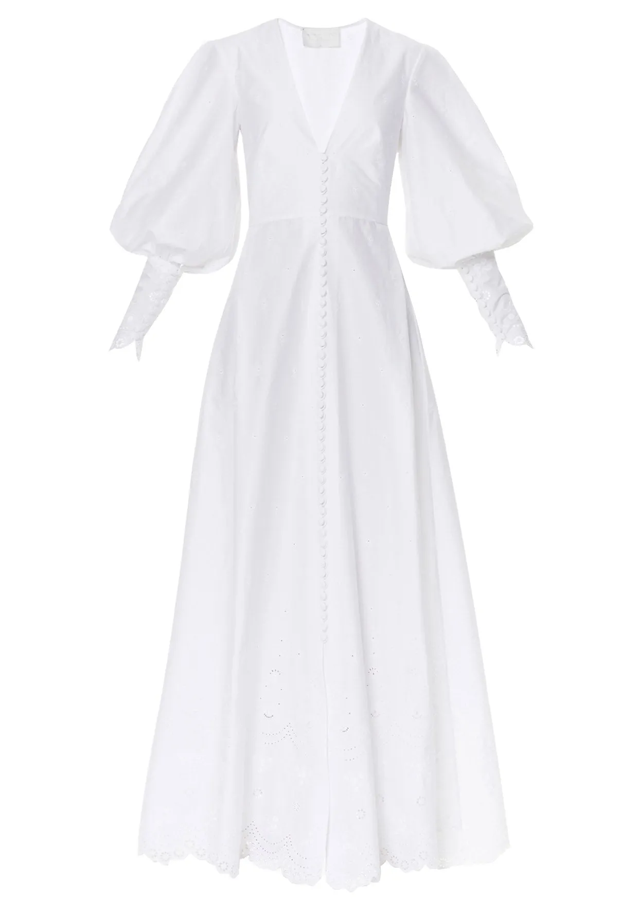 Pimelea Buttoned Cotton Maxi Dress