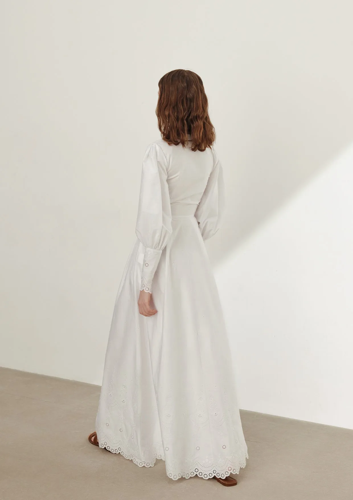Pimelea Buttoned Cotton Maxi Dress