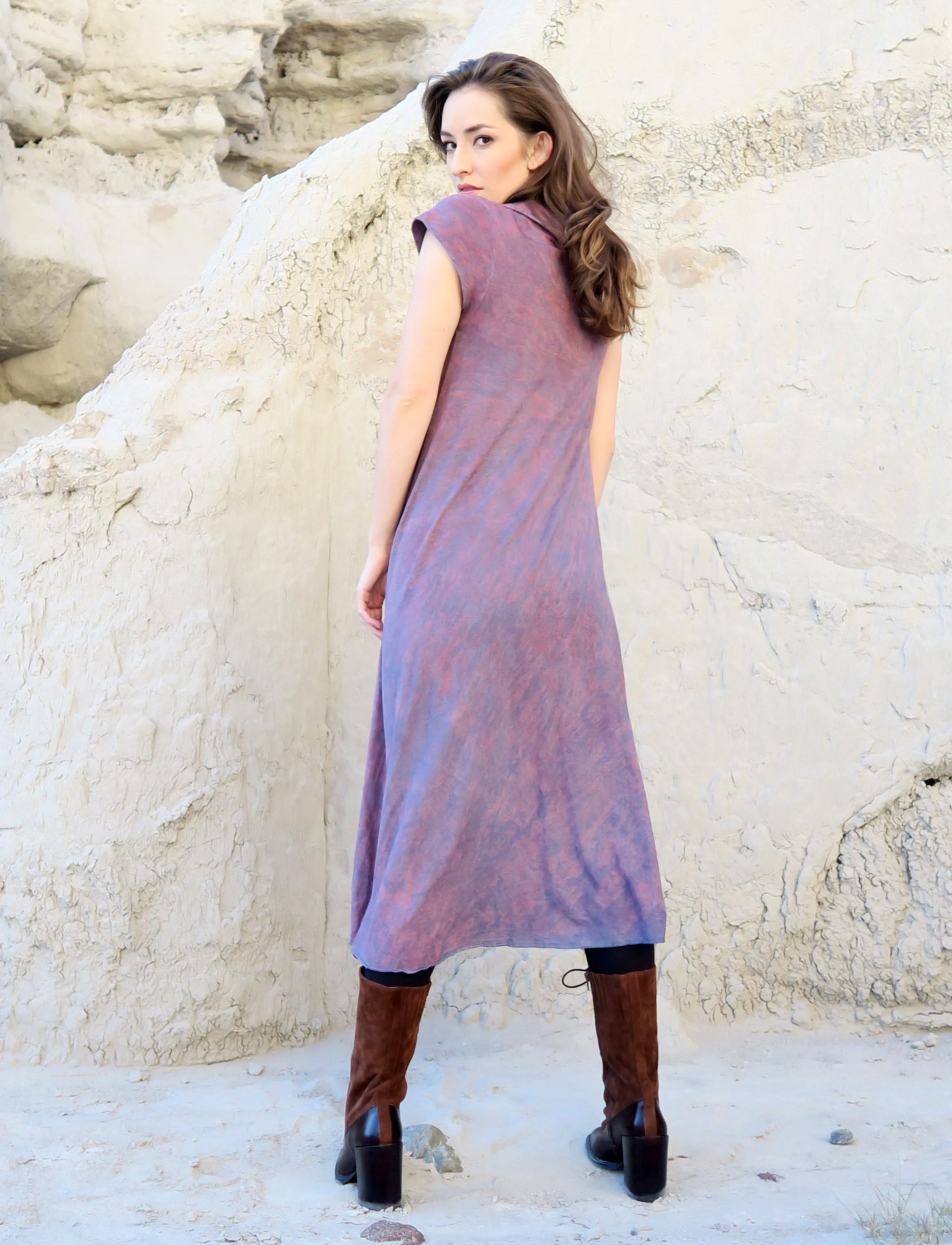 Prairie Button Front Wanderer Below Knee Dress
