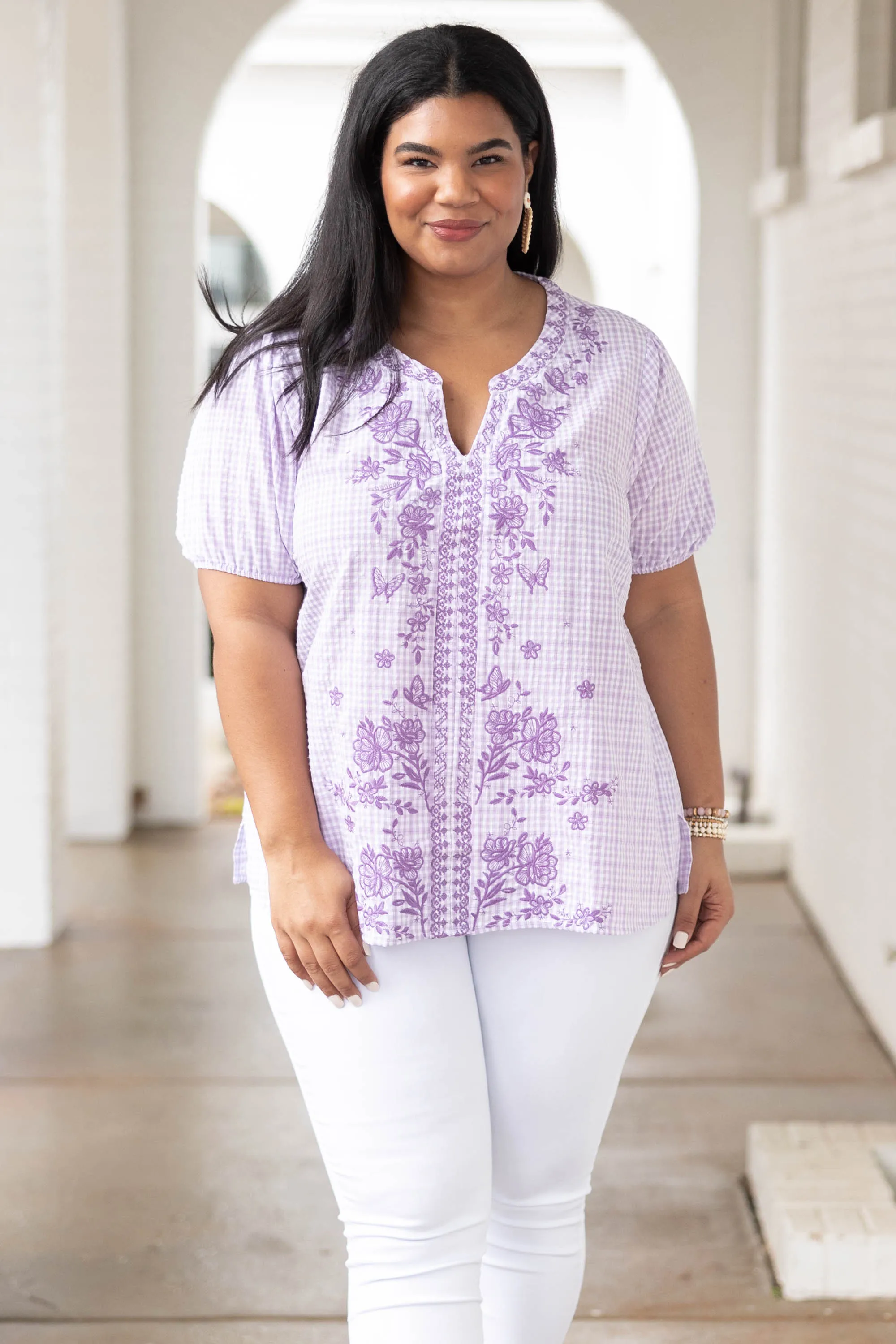 Prairie Girl Top, Lavender