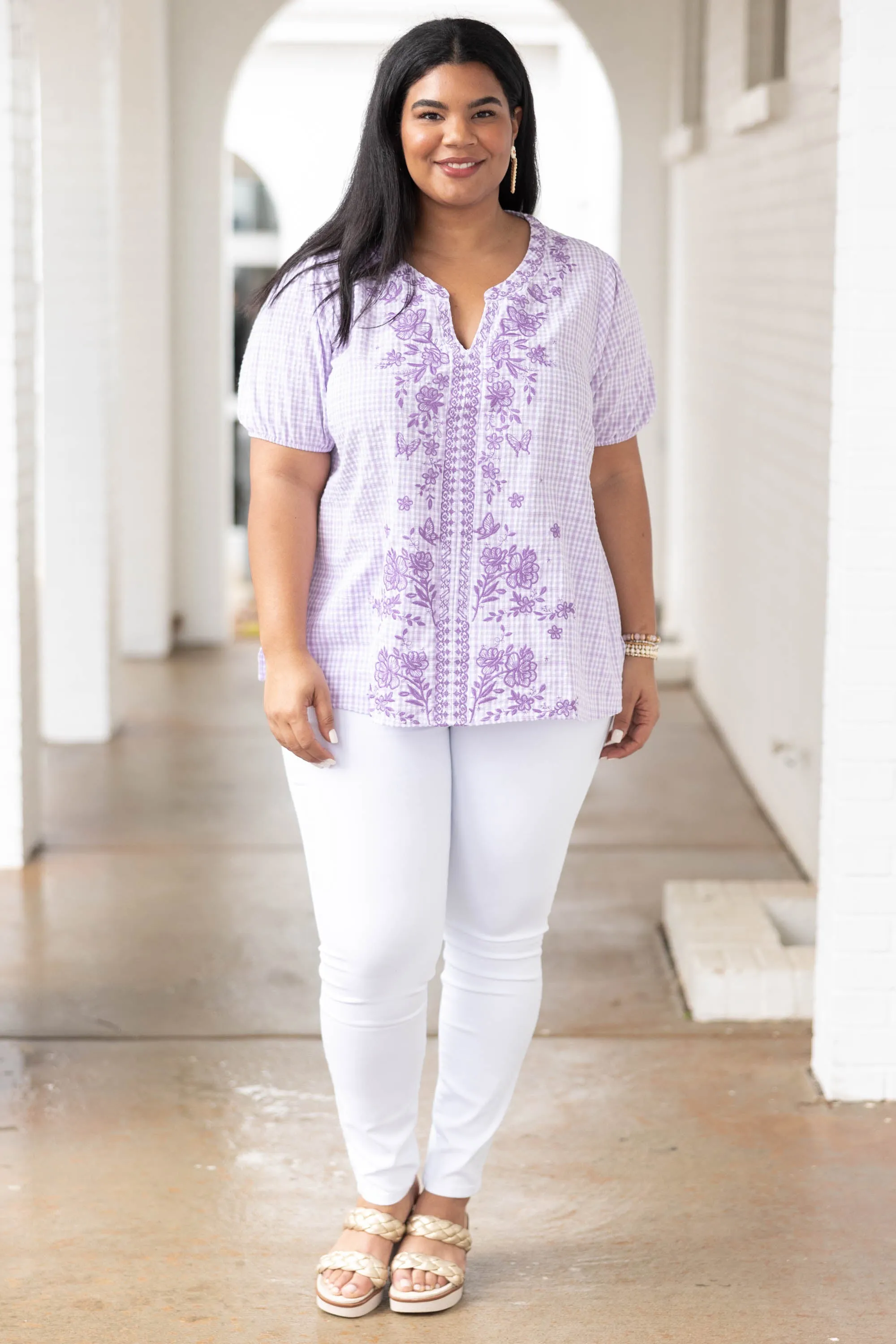 Prairie Girl Top, Lavender