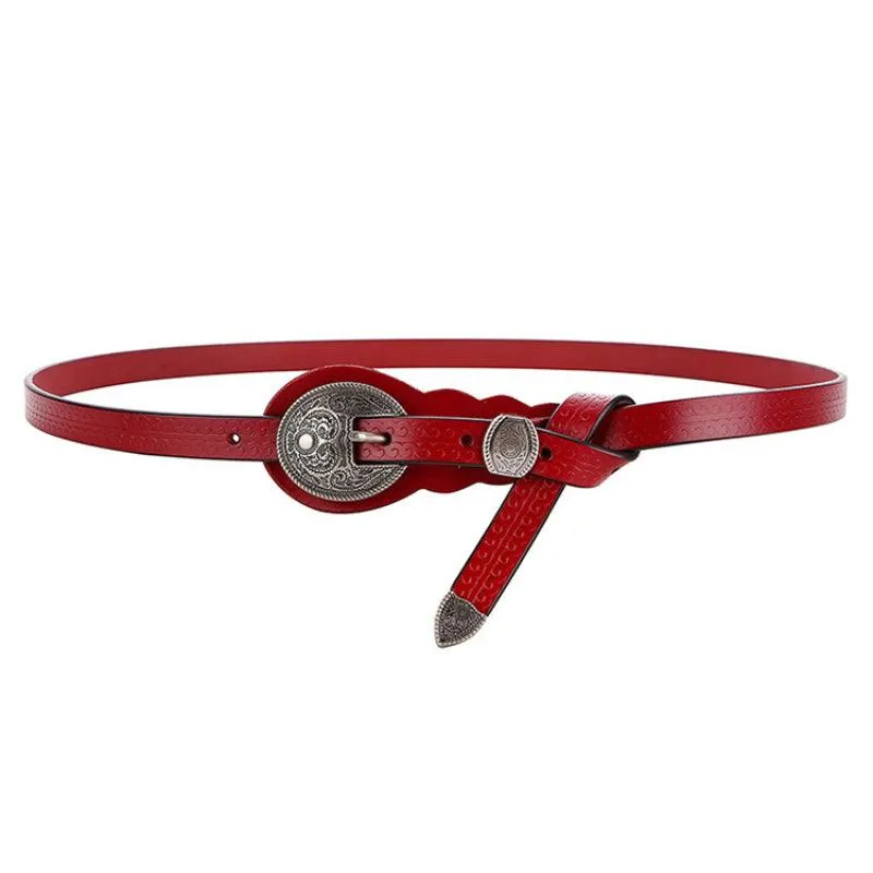 Prairie Siren-Women's Western Belt-Slim Minimalist Design for Dresses