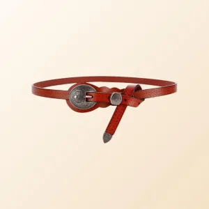 Prairie Siren-Women's Western Belt-Slim Minimalist Design for Dresses