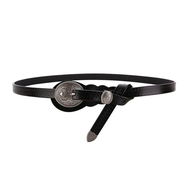 Prairie Siren-Women's Western Belt-Slim Minimalist Design for Dresses
