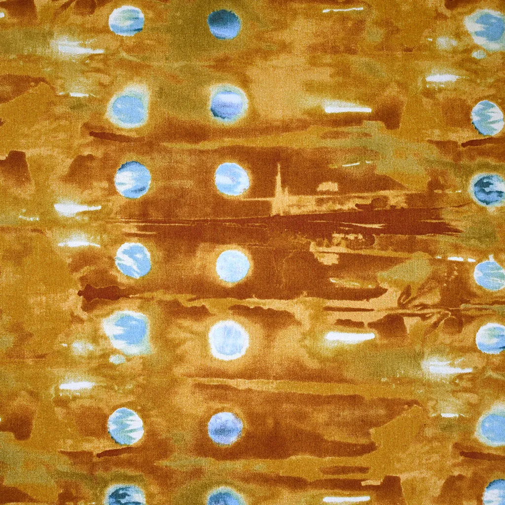 Prairie Song Watercolor Dot Cotton Shirting Cinnamon