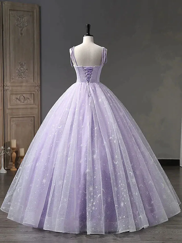 Prom Dresses Minimalist Dress Formal Floor Length Sleeveless Spaghetti Strap Tulle Backless with Pleats Strappy