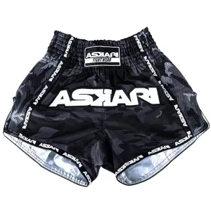 "BLACK DESERT" ASKARI MUAY THAI SHORTS