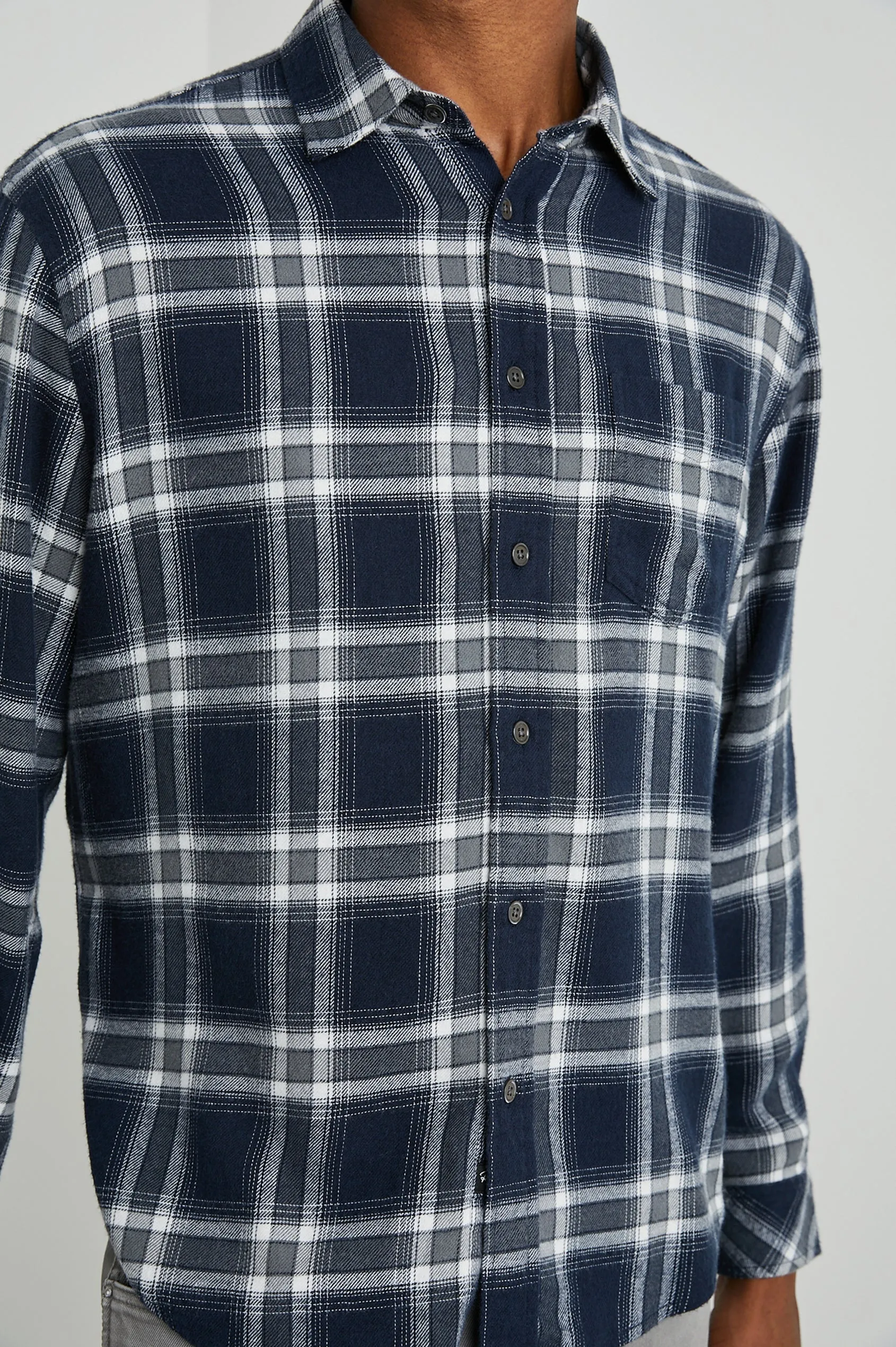 Rails Lennox Navy Button Down