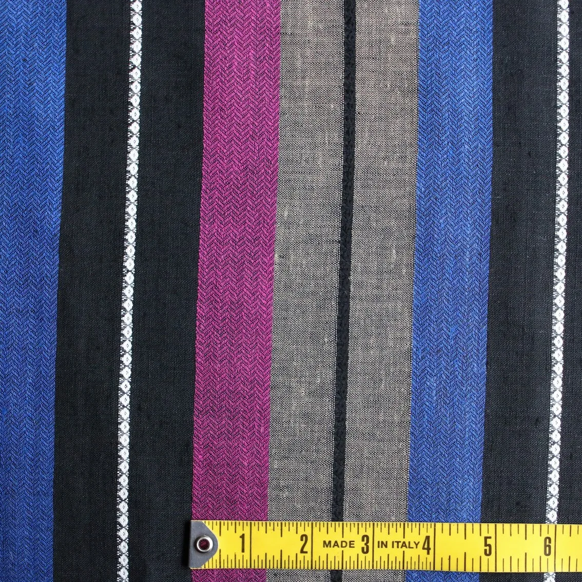 Ravello Stripe on Navy Linen